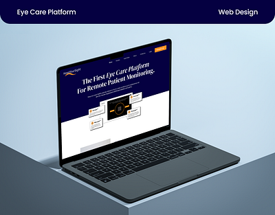 Website Design For Eye Care figma landin landing page ui design web design website website design
