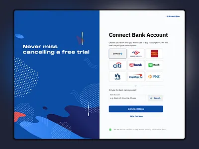 Connect Bank Account bank dashboard onboarding ui ux ux design web design