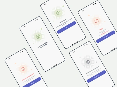 Status/Empty/Error Screens app design ui uiux