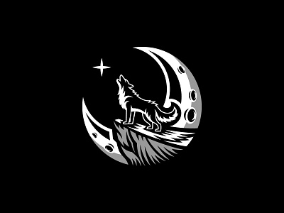 Moonlit Howl Logo Design designerlife