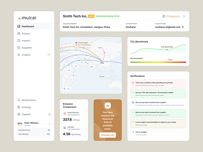 Carbon Emission Paradigm carbon carbon emission carbon footprint components dashboard design design system saas ux webapp