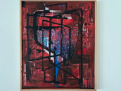 Úhly pohledu ...., 30 x 25 cm, akryl na plátně, 2024