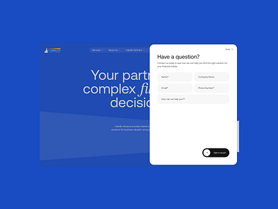 Popup Form Design - Have a Question? design popup popup form ui uiux ux webdesign website