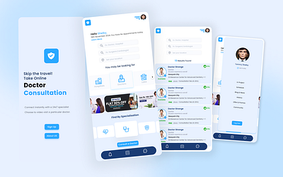 Doctor Consultation App Design interface ui uidesign uiux