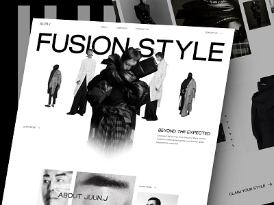 JUUN.J - Contemporary Elegant Fashion Shopify Ecommerce Website awwwards case study clean clothing company profile ecommerce experimental fashion landing page luxury minimalist modern online shop shopify ui ux web design website website designer website layout