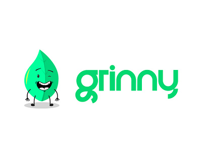 grinny | mascot | character design eco graphic design grinny illustration logo