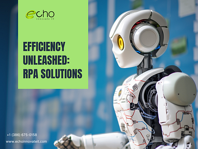 Efficiency Unleashed: RPA Solutions 3d animation graphic design ui