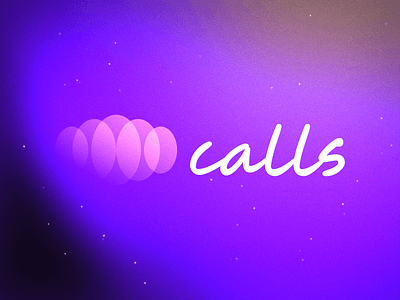 Calls - UI/UX Design & Branding ai aiproductdesign blur bolddesign brand identity branding design gradient graphic design illustration logo logotype neon purple ui uiuxdesign webdesigninspiration