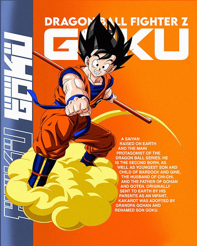 Goku Poster Design poster design