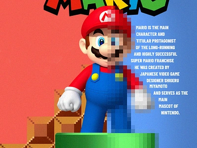 Mario poster design poster design