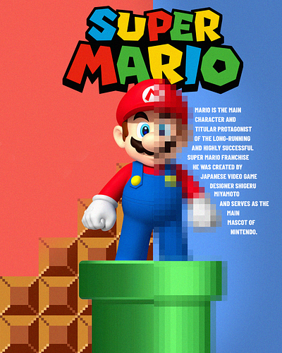 Mario poster design poster design