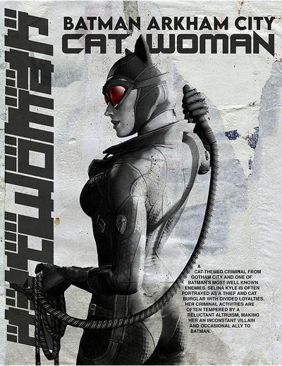 cat woman poster design poster design