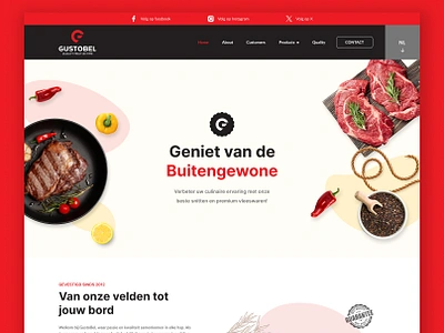 GustoBel branding figma figma design gustobel meat processing website ui design uiux design ux design web design website design