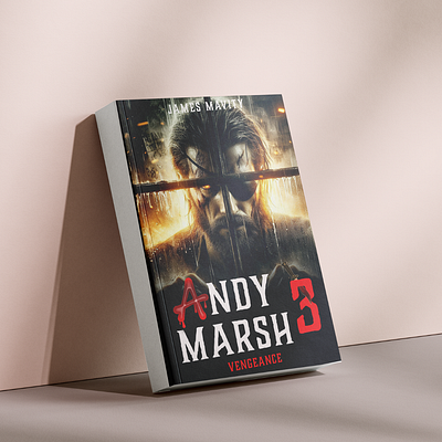 BOOK COVER DESIGN FOR " ANDY MARSH 3" 3d animation branding design graphic design illustration logo typography ui ux vector