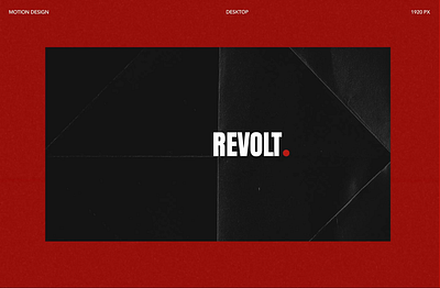 Marketing agency Revolt. Landing page. UI/UX - Homepade Design 3d animation branding cards design figma graphic design homepage design illustration landing page landing page design marketing mobile motion graphics responsive design ui ui design uiux web design