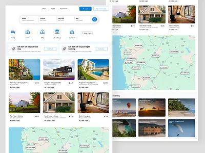 UI concept for a travel planning website graphic design ui