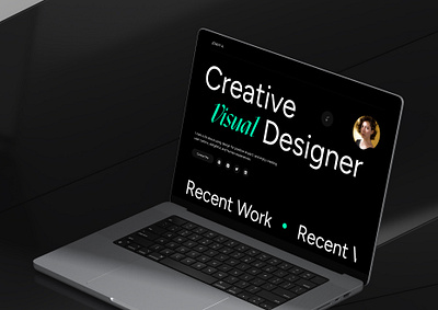 Creative Designer Portfolio Landing Page Website branding designer landing page designer portfolio graphic design landing page onepager portfolio portfolio website design ui ux