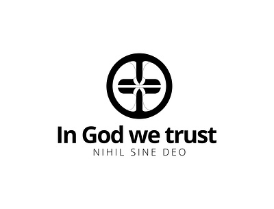 In God we trust ad design graphic design logo logos vector