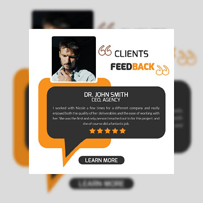 Client Testmonial design branding client client testmonial design design graphic design modern sleek testimonials ui vector