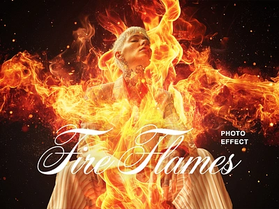 Fire Flames Photo Effect burn burning download effect fire flame flames free freebie heat melting photo photo effect photoshop effect pixelbuddha psd psd effect template