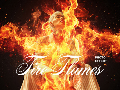 Fire Flames Photo Effect burn burning download effect fire flame flames free freebie heat melting photo photo effect photoshop effect pixelbuddha psd psd effect template