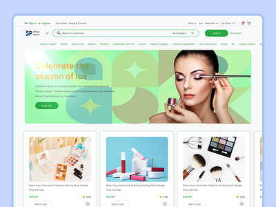 E-Commerce Website Design app design e commerce e commerce landing page design graphic design illustration logo typography ui ux