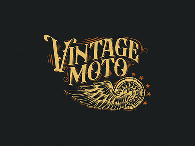 Vintage Moto: Classic Motorcycling Logo classic motorcycling logo custom vintage art logodesign motorcycle logo design nostalgic branding retro logo design retro typography timeless badge design tshirtdesign vintage emblem vintage logo vintage moto winged wheel design