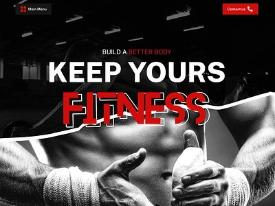 Fitness Training Website app fitness fitness app fitness tracker full page hero home page landingpage trainer training ui web web design webapp website website design