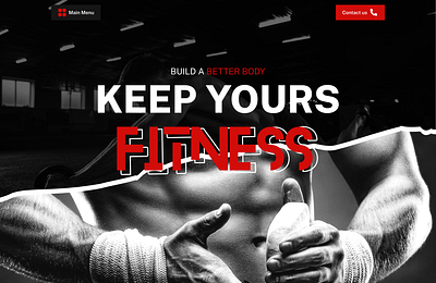 Fitness Training Website app fitness fitness app fitness tracker full page hero home page landingpage trainer training ui web web design webapp website website design