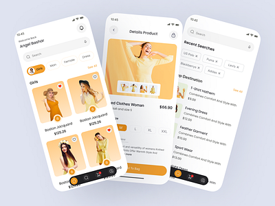 E-Commerce Mobile App app app design b2b buy ecommerce ecommerce app fashion item list marketplace mobile app mobile design onlineshop saas sell shopify shopping shopping cart store ui design