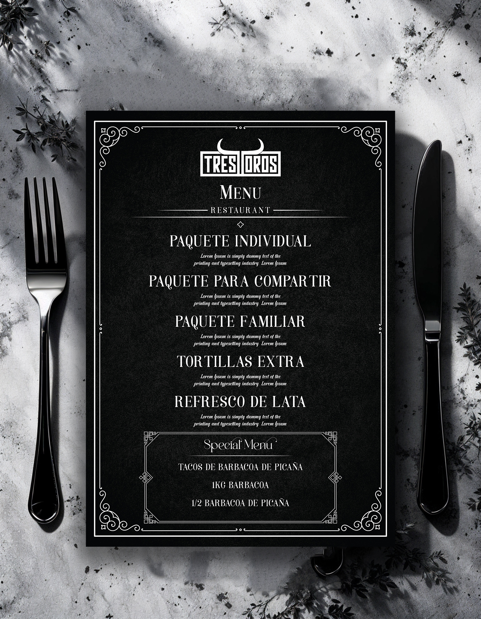 Menu Card 3d branding business branding company design fastfood food logo graphic design illustration logo logo design logo maker logotype menu menu design restaurant restaurant branding restaurant logo social media vector