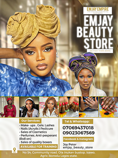 Beauty Store Banner banner beauty store designs fashion graphic design photoshop professional sales social media social media campaign tredns