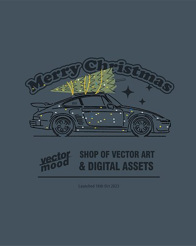 X-Mas MOOD 2d art automotive design drawing graphic design illustration logo t shirts vector