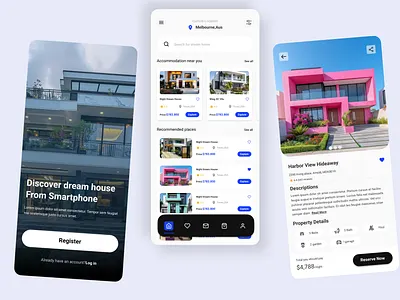 Find Your Dream Home – Real Estate App UI Design appdesigninspiration cleandesign creativeui dreamhome homerental homesearch housingapp minimalui mobileappdesign mobileinterface moderndesign propertyfinder propertysearchapp realestateapp realestatelisting realestateplatform realestateui uiuxdesign userexperience housingapp uxcasestudy