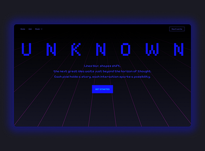 Landing Page Design dark dark mode desktop game game ui glow graphic design perspective ui ui design web design website design