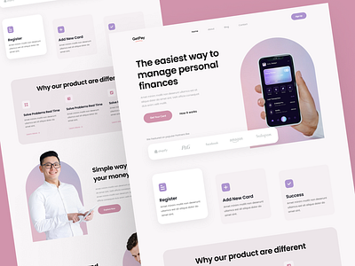 Finance Website Design design digital finance figma finance financial website fintech funds management landing page ui design ux ux design website design