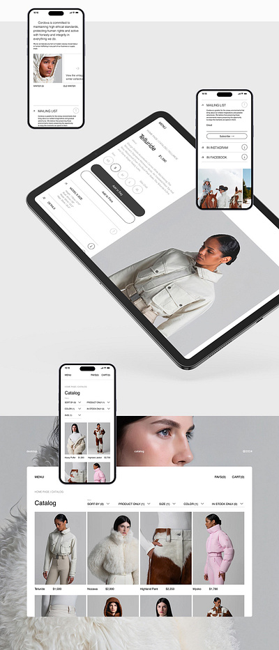 Cordova E-commerce Website Design design