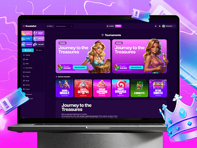 DoubleBet Gambling Website Design design