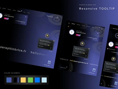 Responsive Google Form Tooltip banner presentation brand branding color schemes dark bkue sea colors dark uix template design style google form ideas feed back illustrator ai light bulb icon photoshop psd print icons designer senior designer seraphinbrice.fr signature stamp tooltips dropdown typo typography ui ux designer