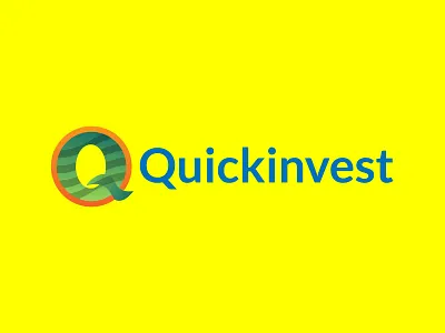 Quickinvest Q letter logo a typography abs abstract agency logo branding business design gradient quickinvest q letter logo
