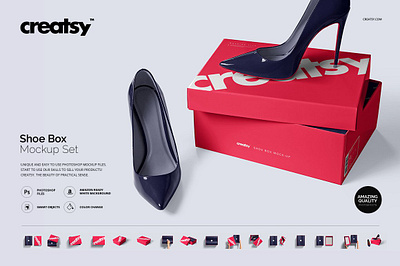 Shoe Box Mockup Set box mockup mock mock up mockup mockups print printable printing shoe box mockup shoe box mockup set template up