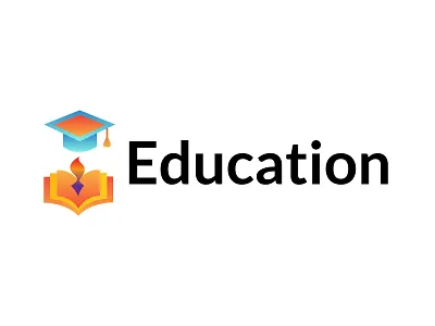 Education logo a abstract agency logo branding business design education logo gradient illustration