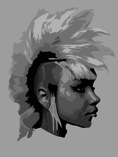 Punk Triple Headshot (DEC 2024) affinity design graphic design illustration vector