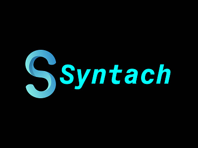 Syntach S letter Logo a typography abstract agency logo animation branding business design gradient graphic design logo syntach s letter logo