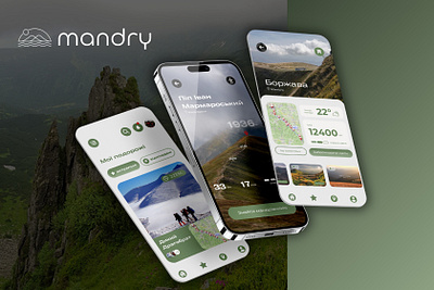 Mandry App & Website app ui ux web design