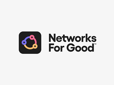 Networks for Good Logo animation branding circles colorful connection design graphic design logo networking social networking