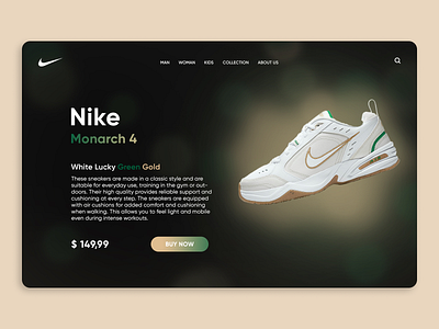 Nike Concept concept design landing ui ux