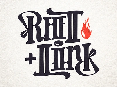 Rhett + Link Ambigram amb ambigram branding design graphic design illustration lettering logo