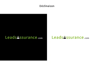 LeadsAssurance Logo black and white brand branding color schemes design french insurance compagny graphic design green and blaack illustration illustrator ai logo logotype photoshop psd pins map location print designer print icons designer senior designer tricolore typo typography ubuntu google fonts family ui ux designer