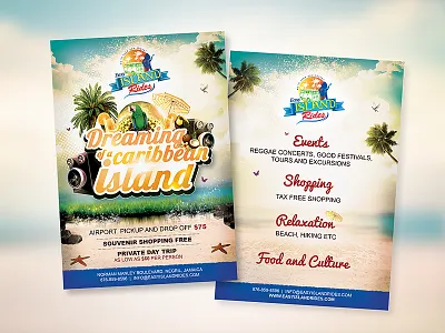 Party vacations cards branding design graphic design marketing party poster redesign tourism travel